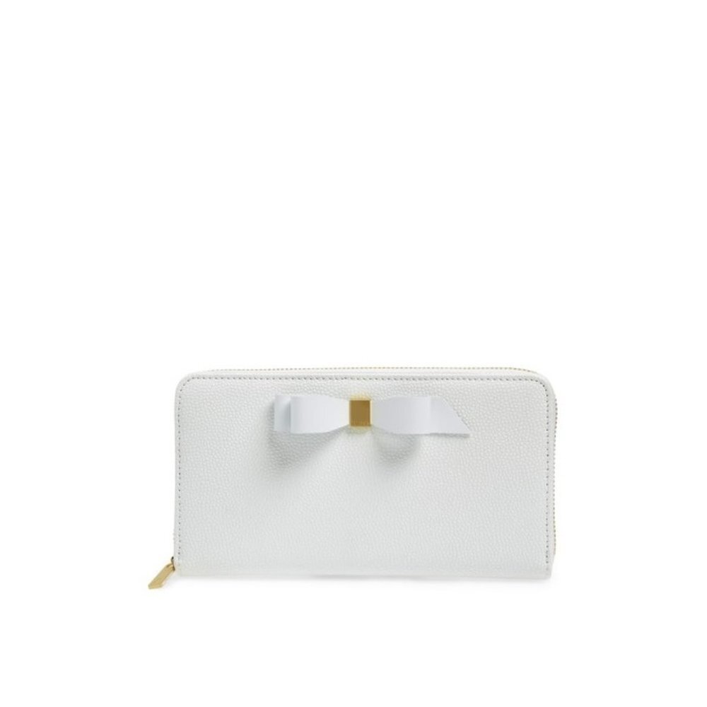 Ted Baker London Aine Bow Leather Matinee Wallet - Pink